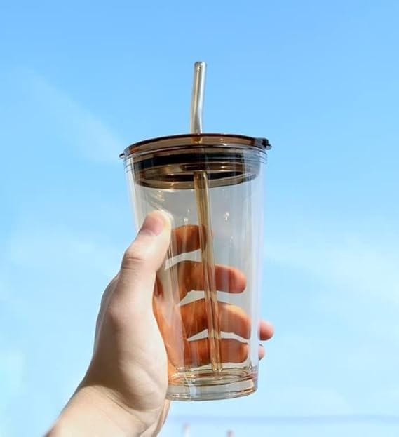 LEATHER DOUBLE DRINKING BROWN 450ML BIG