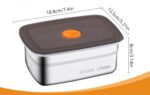 SS CRIPSER BOX WITH LID 1500 ML