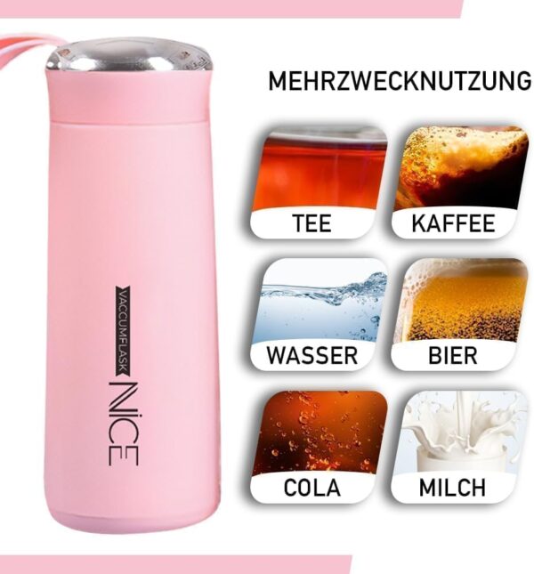 NICE GLASS WATER BOTTLE [ 400 ML ]