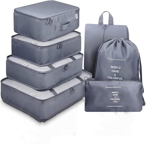7 PCS STORAGE BAG Grey