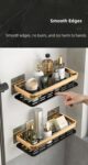 Drain Bathroom Shelve Black pack of 2