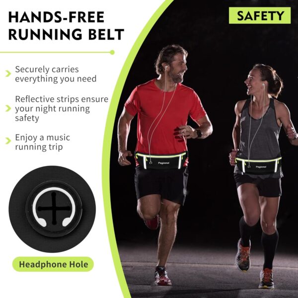 RUNNING BELT 3 POCKET BLACK