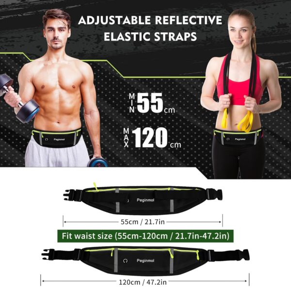 RUNNING BELT 3 POCKET BLACK