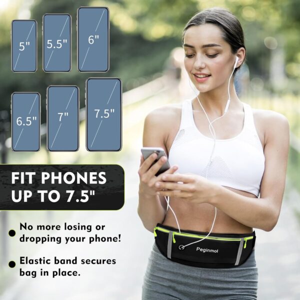 RUNNING BELT 3 POCKET BLACK