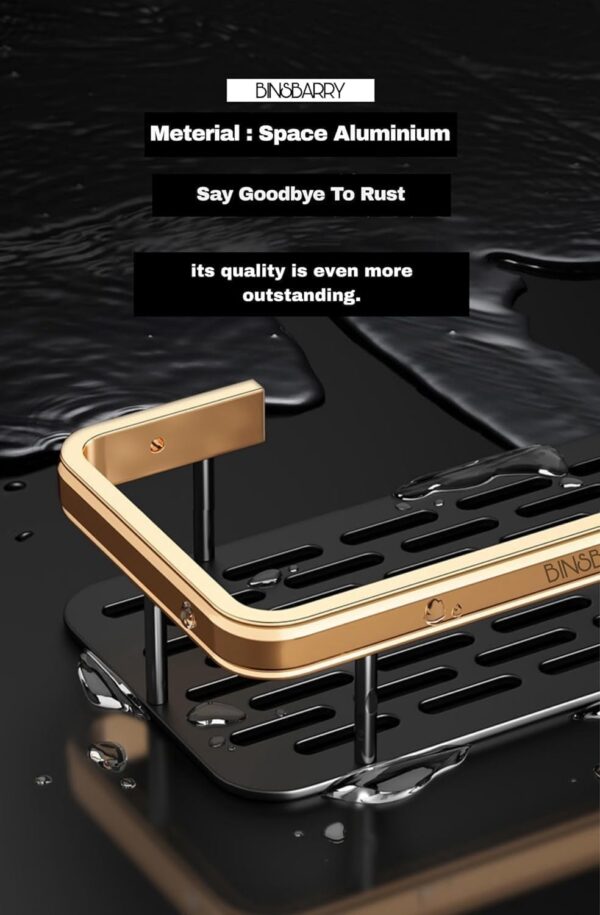 BATHROOM RACK - [ GOLD- 1 PC ]