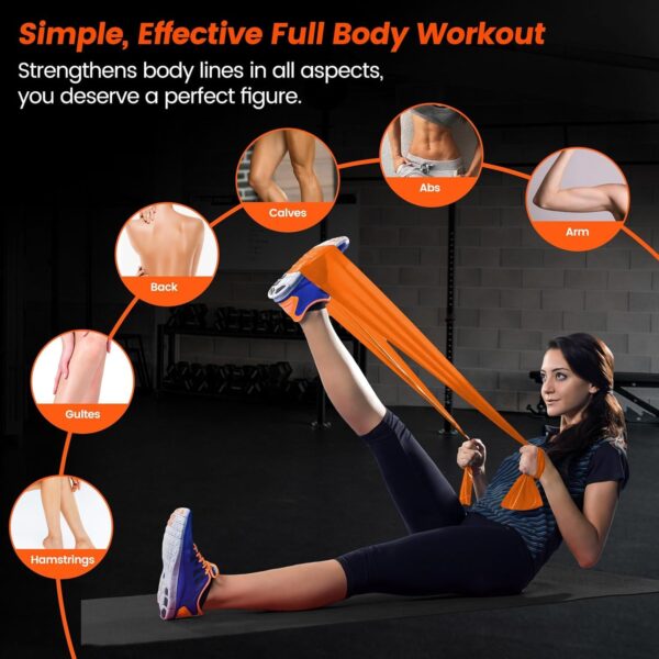5 PIECE EXERCISE BELT - RESISTANCE BELT 5 PC